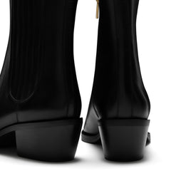 Isabel Bernard Vendôme Amandine black calfskin leather boots IB53010-001-38