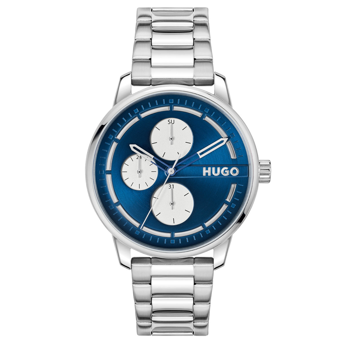 Hugo Boss HUGO #STAMP MULTI Blauw Heren Horloge 2002-HU1530386