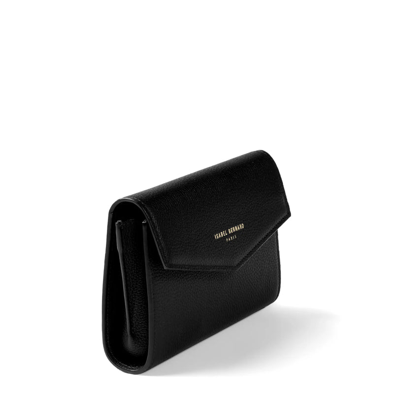 Isabel Bernard Honoré Lina Zwarte Clutch Met Afneembare Schouderketting IB21135-001-zoom-