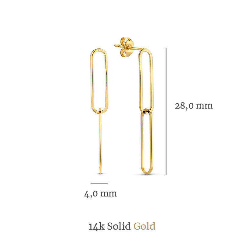 Isabel Bernard Cadeau d´Isabel 14 Karaat Gouden Oorbellen Set IB90126-zoom-