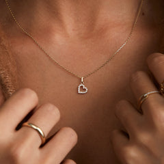 Beloro Jewels Monte Napoleone Valentina 9 karat necklace with zirconia BO340046