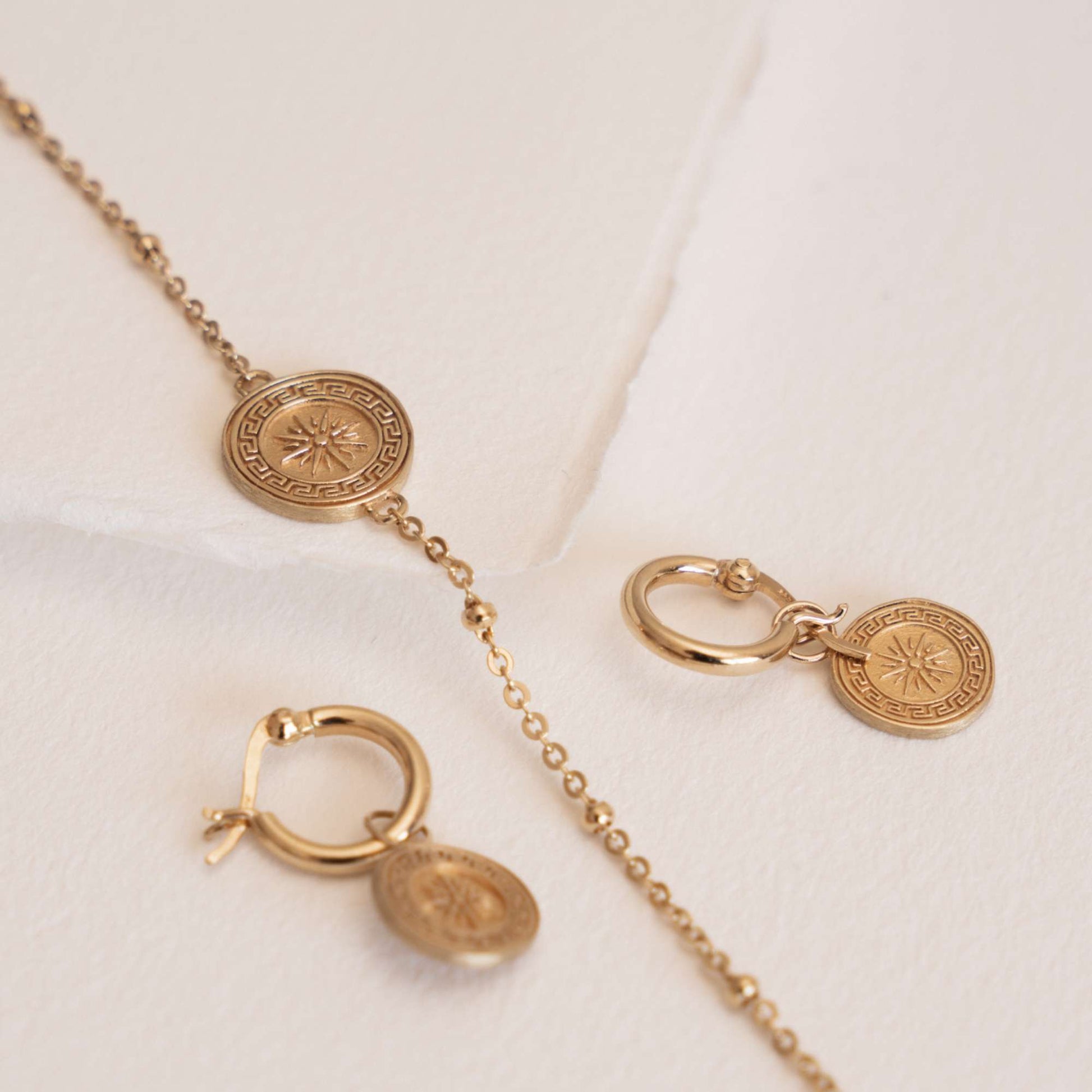 Violet Hamden Athens 925 Sterling Zilveren Goudkleurige Armband VH320001 (Lengte: 16.00-19.00 cm)