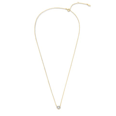 Violet Hamden Venus 925 Sterling Silver Gold-coloured Necklace with Birthstone VH340010-SEP