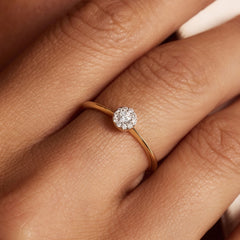 Isabel Bernard De la Paix Viviane 14 karat gold ring with diamond 0.11 carat IBD330037-50