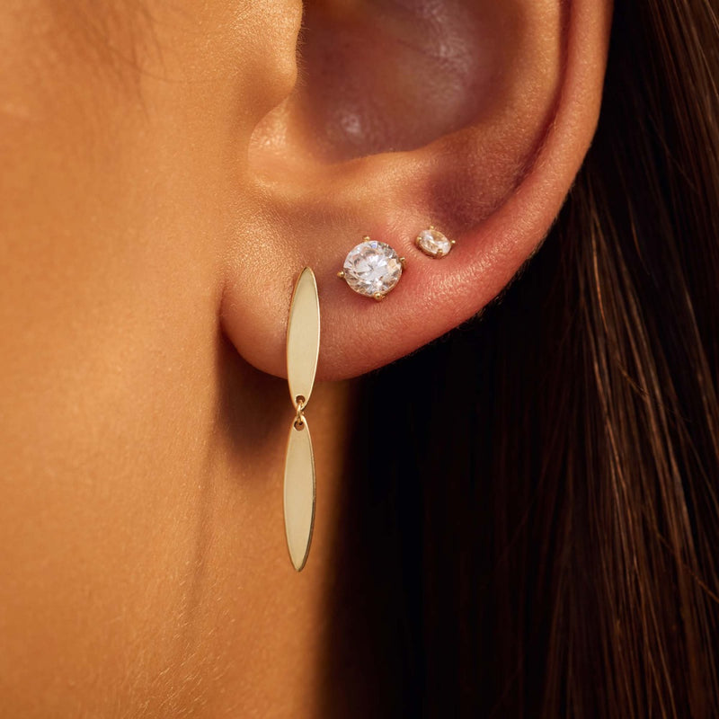 Beloro Jewels La Rinascente Donetta 9 Karaat Oorknoppen BO360052-zoom-