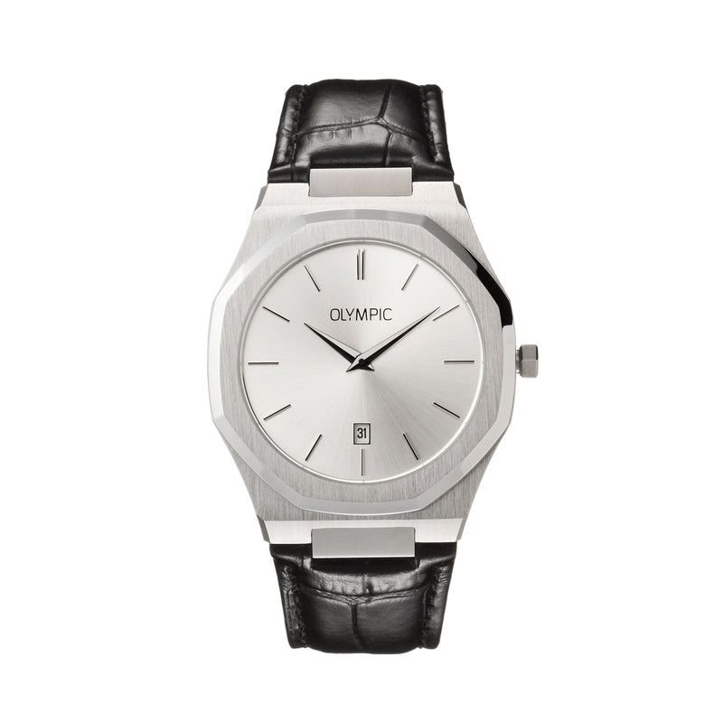 Olympic Terni Zilverkleurig Heren Horloge 2002-OL66HSL011-zoom-