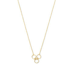 Isabel Bernard 14 Carat Golden Belleville Anna Necklace IB340047 (Length 40.00-45.00 cm)