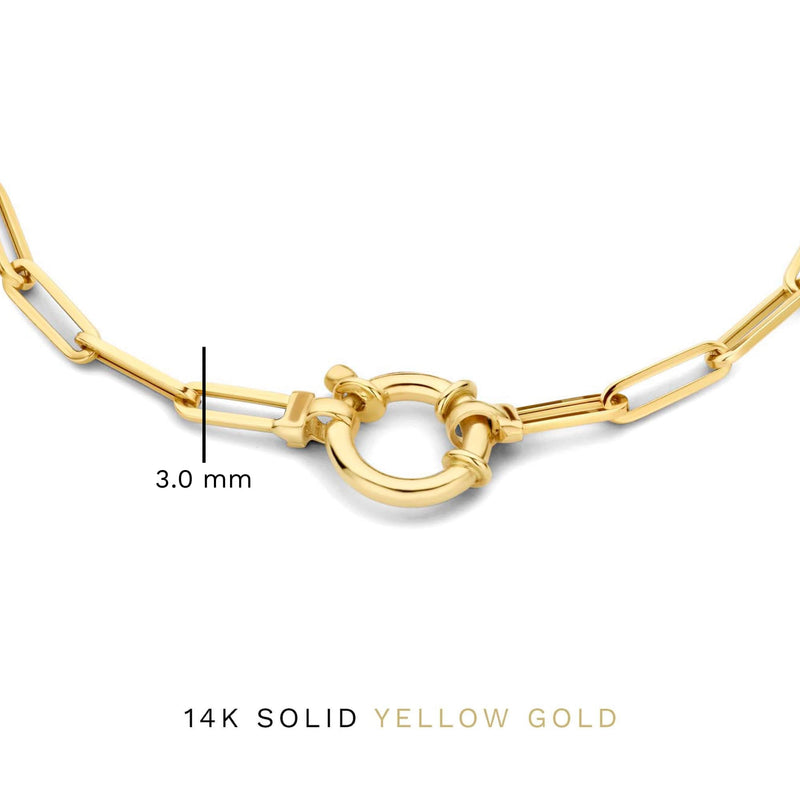 Isabel Bernard Aidee Odile 14 Karaat Gouden Schakelarmband IB320128-zoom-
