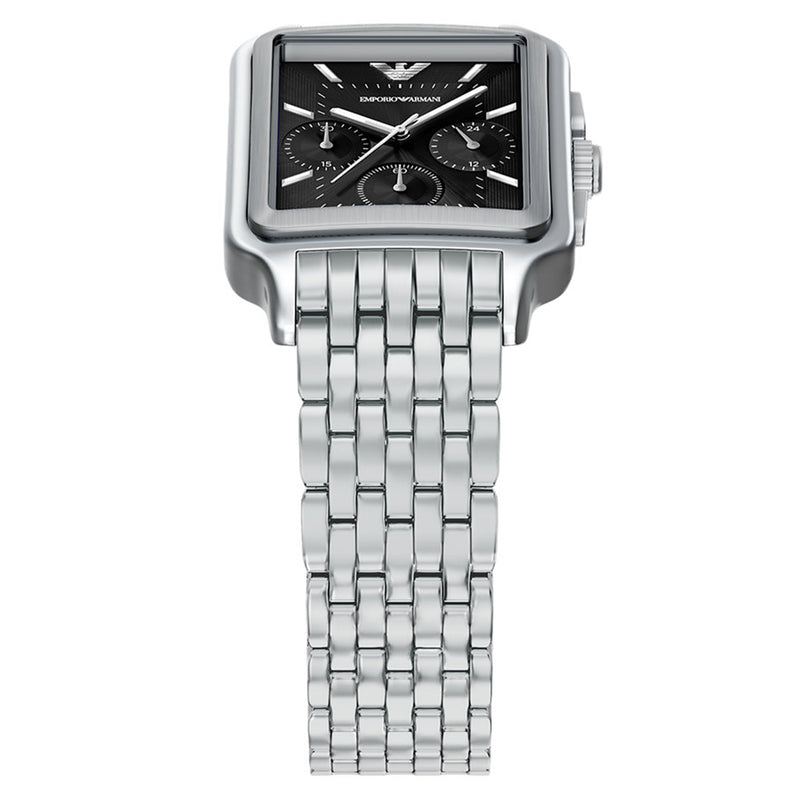Emporio Armani Rectangular Black Dial Watch AR11751-zoom-