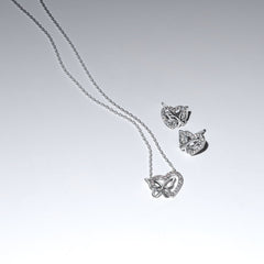 Pandora Moments Entwined Heart & Butterfly Stud Earrings 294476C01