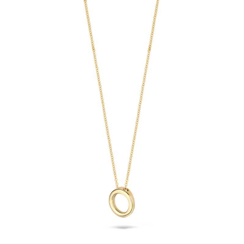Blush 14 Carat Golden Necklace 3083YGO (Length: 42.00 cm)-zoom-