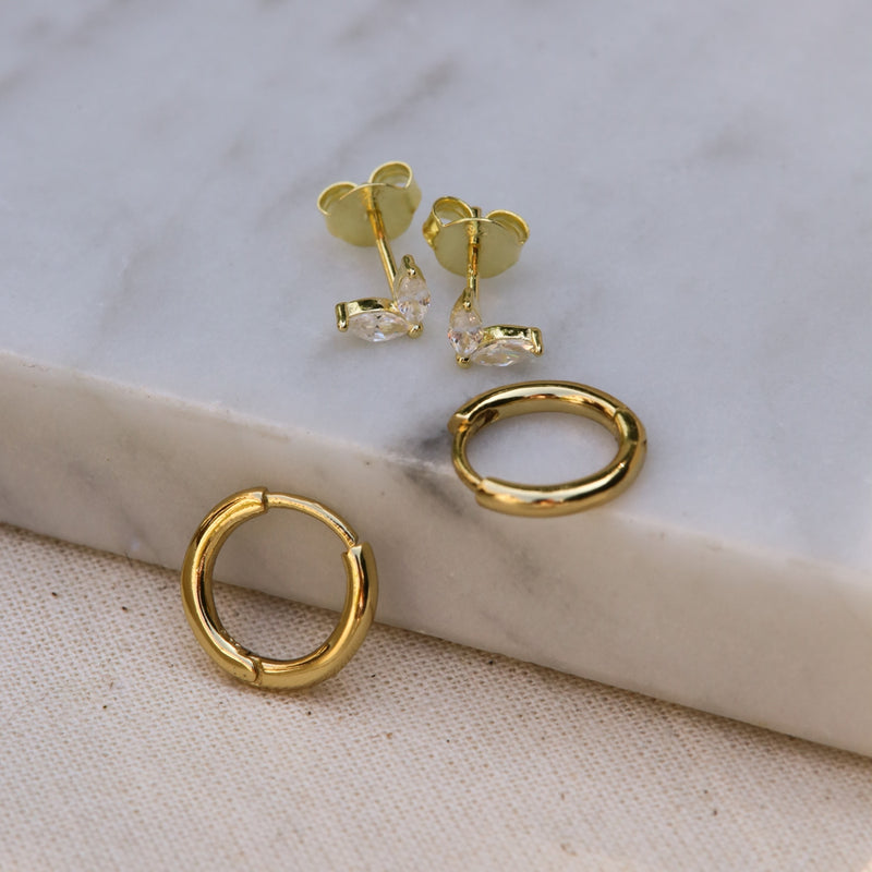 Karma 925 Sterling Silver Gold-coloured The Fave Earparty EPV21GP-zoom-