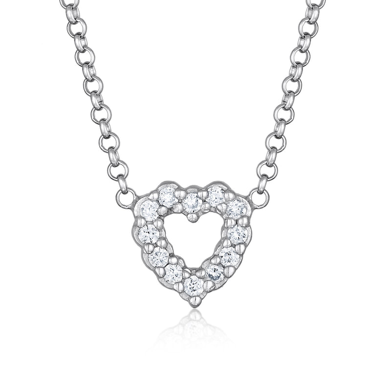 Elli 925 Sterling Silver Necklace with Lab grown diamond (0.18 ct) 2004-BF-0007600-001-zoom-