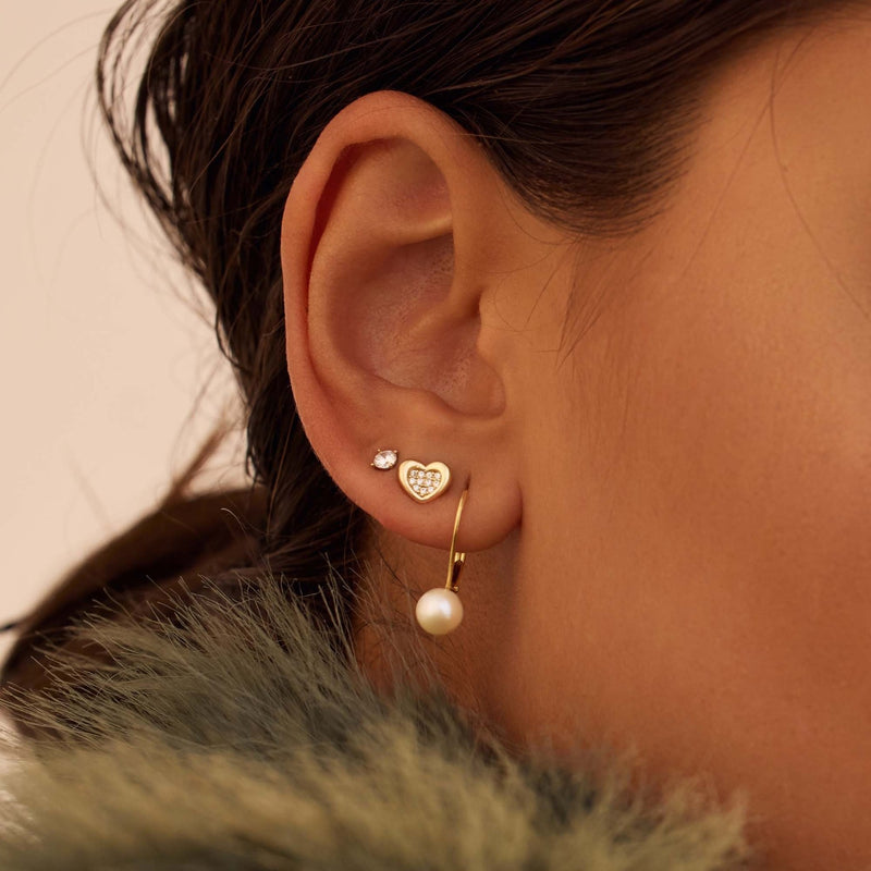 Beloro Jewels Regalo d'Amore 9 karaat gouden armband en oorstekers cadeauset met hart BO90054-zoom-