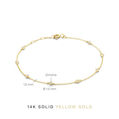 Isabel Bernard Rivoli Esmée 14 Carat Golden Bracelet IB320099