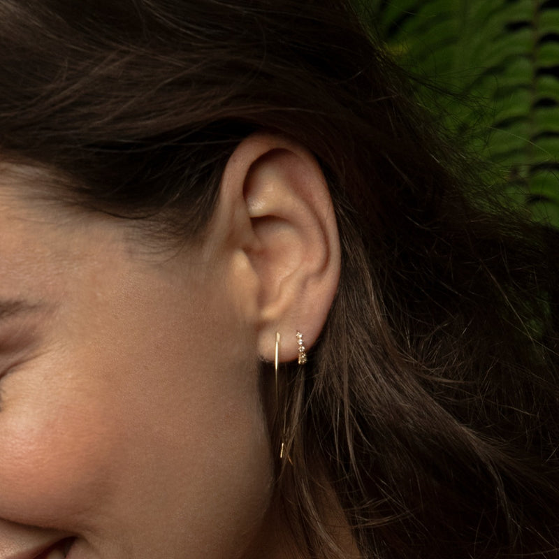 Jackie Gold 14K Golden Hoop Earrings JKE24.440-zoom-