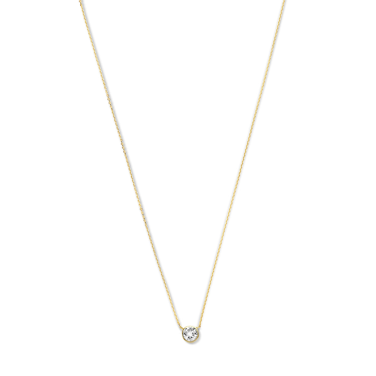 Violet Hamden Venus 925 Sterling Silver Gold-coloured Necklace with Birthstone VH340010-SEP