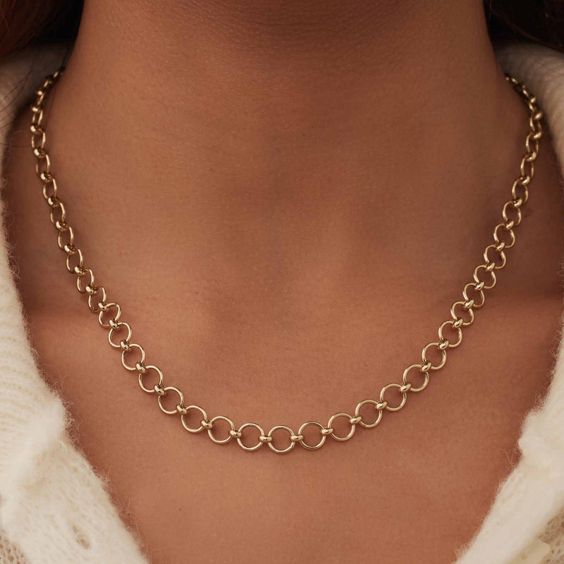 Isabel Bernard Cadeau d'Isabel 14 karaat gouden ketting en armband giftset IB90178-zoom-