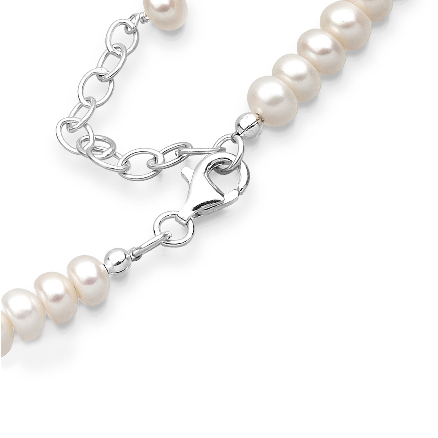Elli 925 Sterling Silver Pearl Necklace 2004-BF-0008098-001