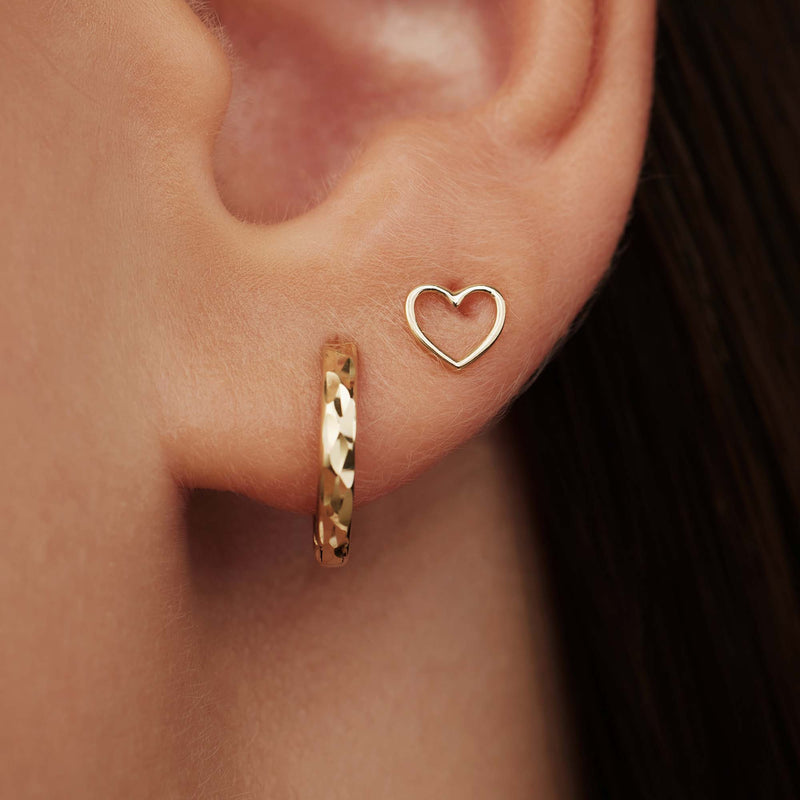 Isabel Bernard Belleville Amore 14 Karaat Gouden Oorknoppen IB360232-zoom-