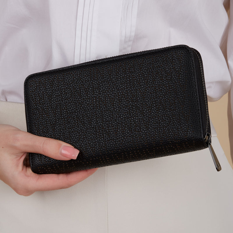 Armani Exchange Zwarte Ritsportemonnee 948068-3R713-00020-zoom-