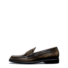 Isabel Bernard Vendôme Blandine mocha spazzolato leather loafers IB51015-639-36