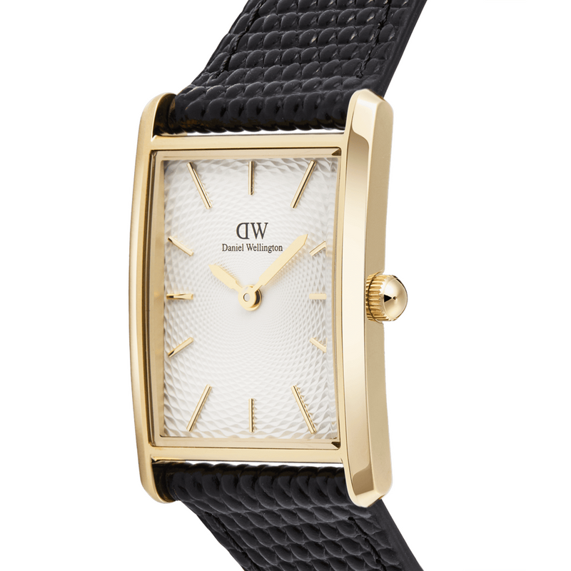 Daniel Wellington Bound Black Lizard Wit Guilloché Unisex Horloge DW00100899-zoom-