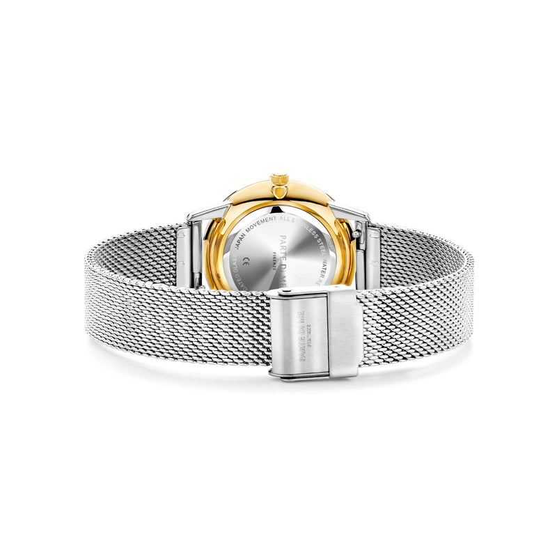 Parte Di Me Orologio rond dames horloge goud- en zilverkleurig PDM09051-zoom-