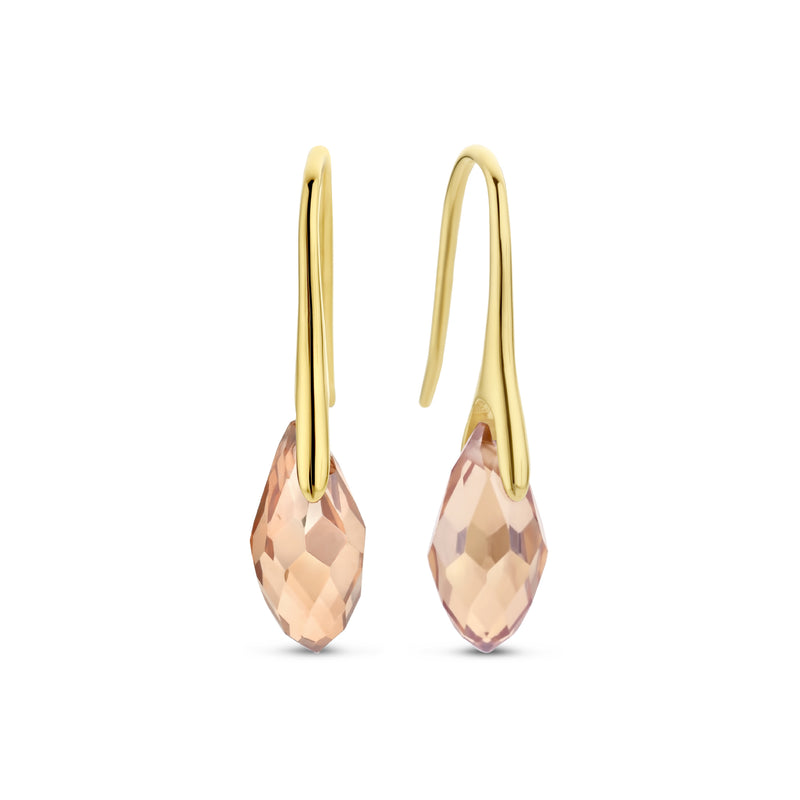 Parte Di Me La Sirena Ombrone 925 Sterling Zilveren Gold Plated Oorhangers PDM36146-zoom-