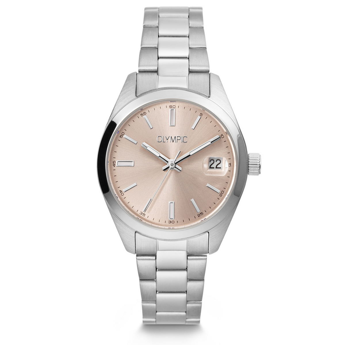 Olympic Louise Silver and Pink Women's Watch OL75DSS002
