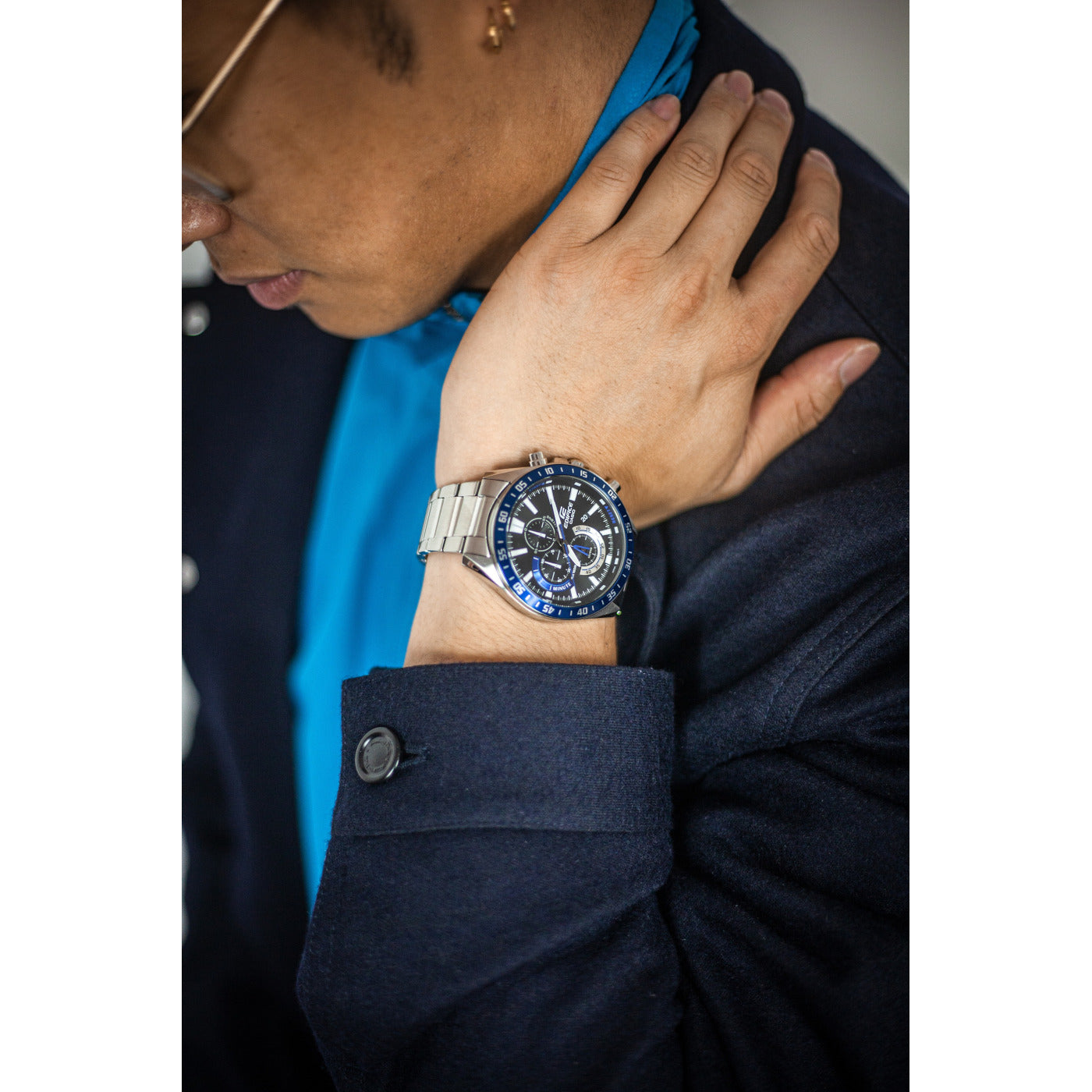 Edifice Classic Silver Watch EFV-620D-1A2VUEF