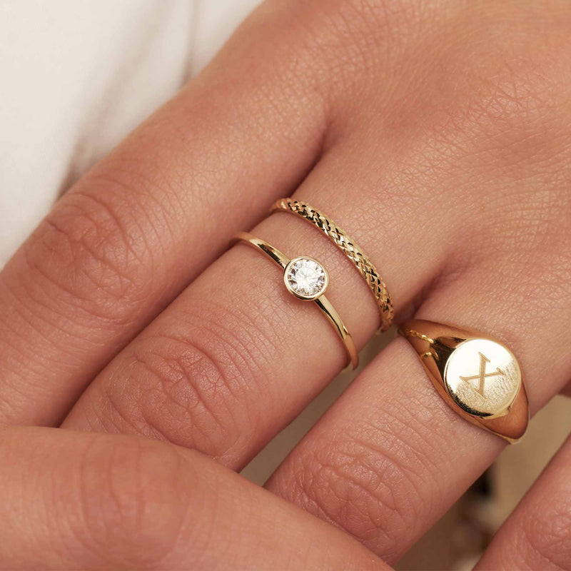 Isabel Bernard Baguette Genevieve 14 Karaat Gouden Ring IB330092-50-zoom-