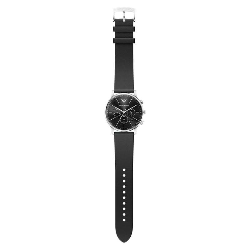 Emporio Armani Round Black Dial Watch AR11774-zoom-