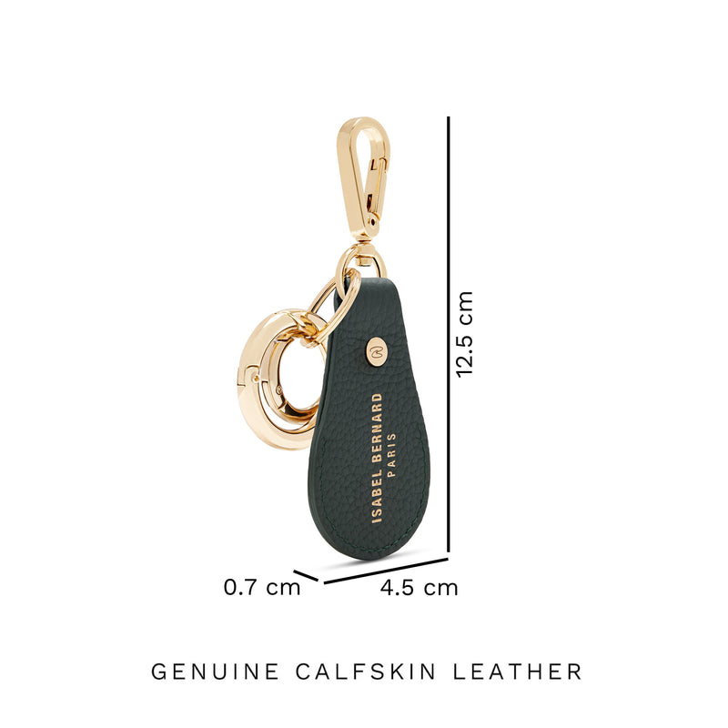 Isabel Bernard Honoré Filou Groene Kalfsleren Airtag Sleutelhanger IB66000-061-zoom-