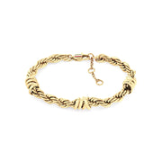 Tommy Hilfiger Roestvrij Staal Goudkleurige Dames Schakelarmband TJ2781026