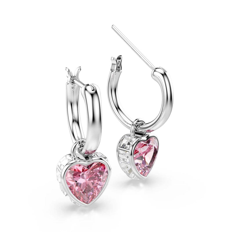 Swarovski Chroma Zilveren Oorbellen met Roze Accenten 5757814-zoom-