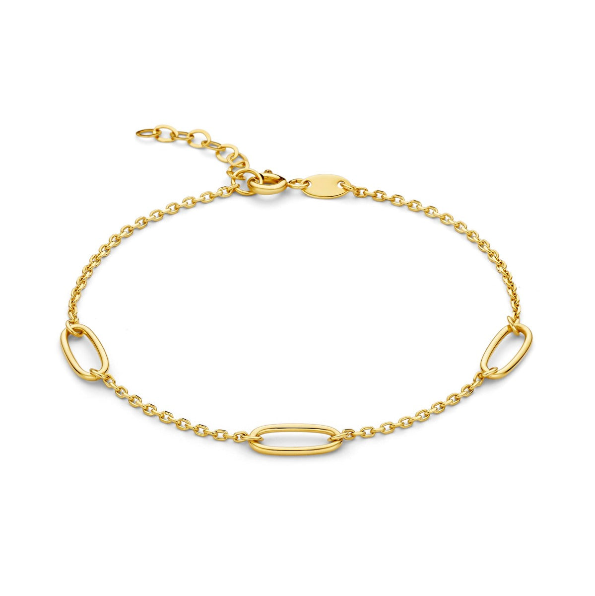 Beloro Jewels Regalo d'Amore 9 karat gold necklace and bracelet gift set BO90030