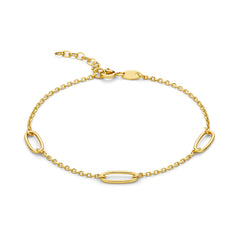 Beloro Jewels Regalo d'Amore 9 karat gold necklace and bracelet gift set BO90030
