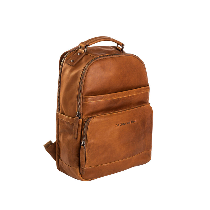 The Chesterfield Brand Austin Cognac Leather Backpack C58.018431-zoom-
