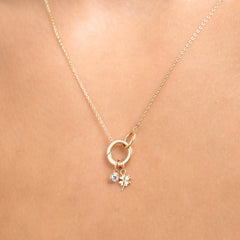 Isabel Bernard Le Marais Clover 14 karat gold charm IB350059