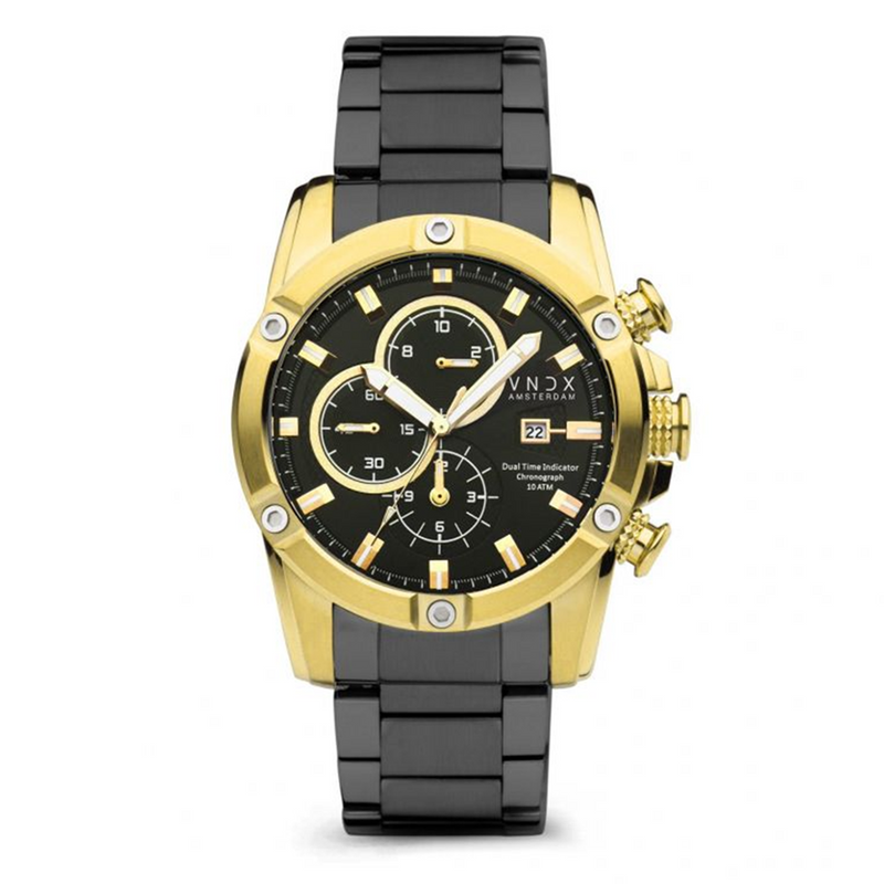 VNDX Young Rebel Big Boy Staal Heren Horloge 2003-MD33047-B1-zoom-