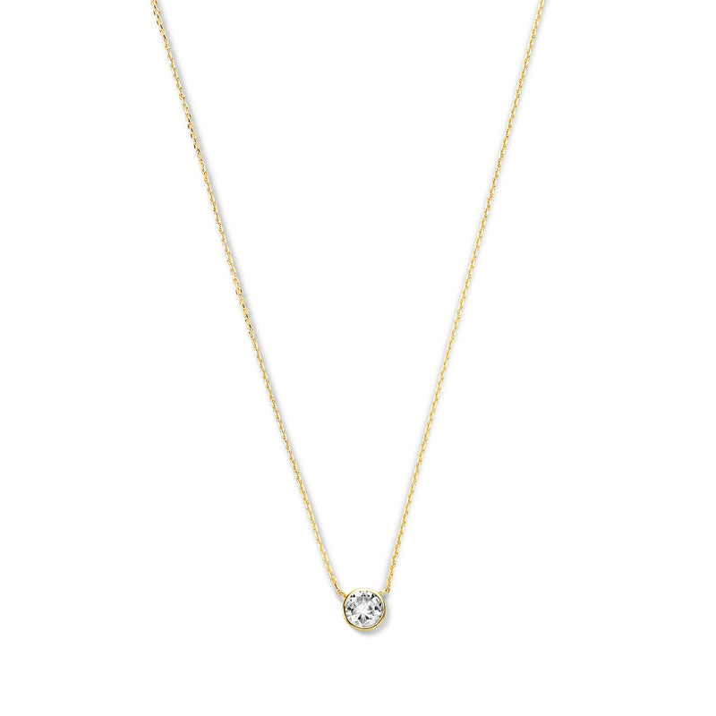 Violet Hamden Venus 925 Sterling Zilveren Gold Plated Ketting met Geboortesteen VH340010-MAR-zoom-