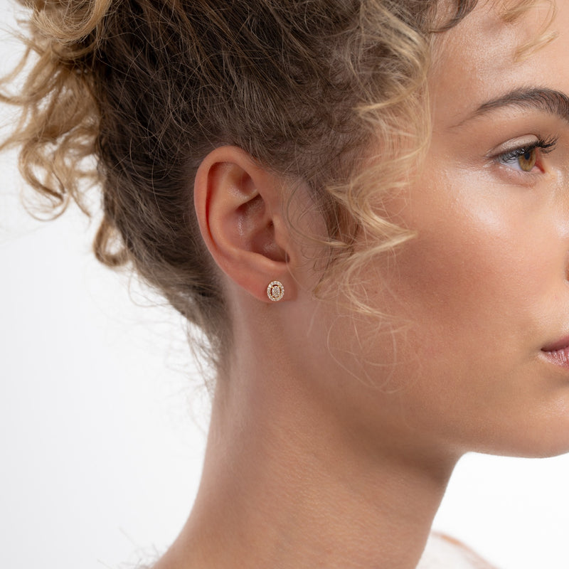 Isabel Bernard Le Marais Anne 14 Karaat Gouden Oorknoppen IB360292-zoom-