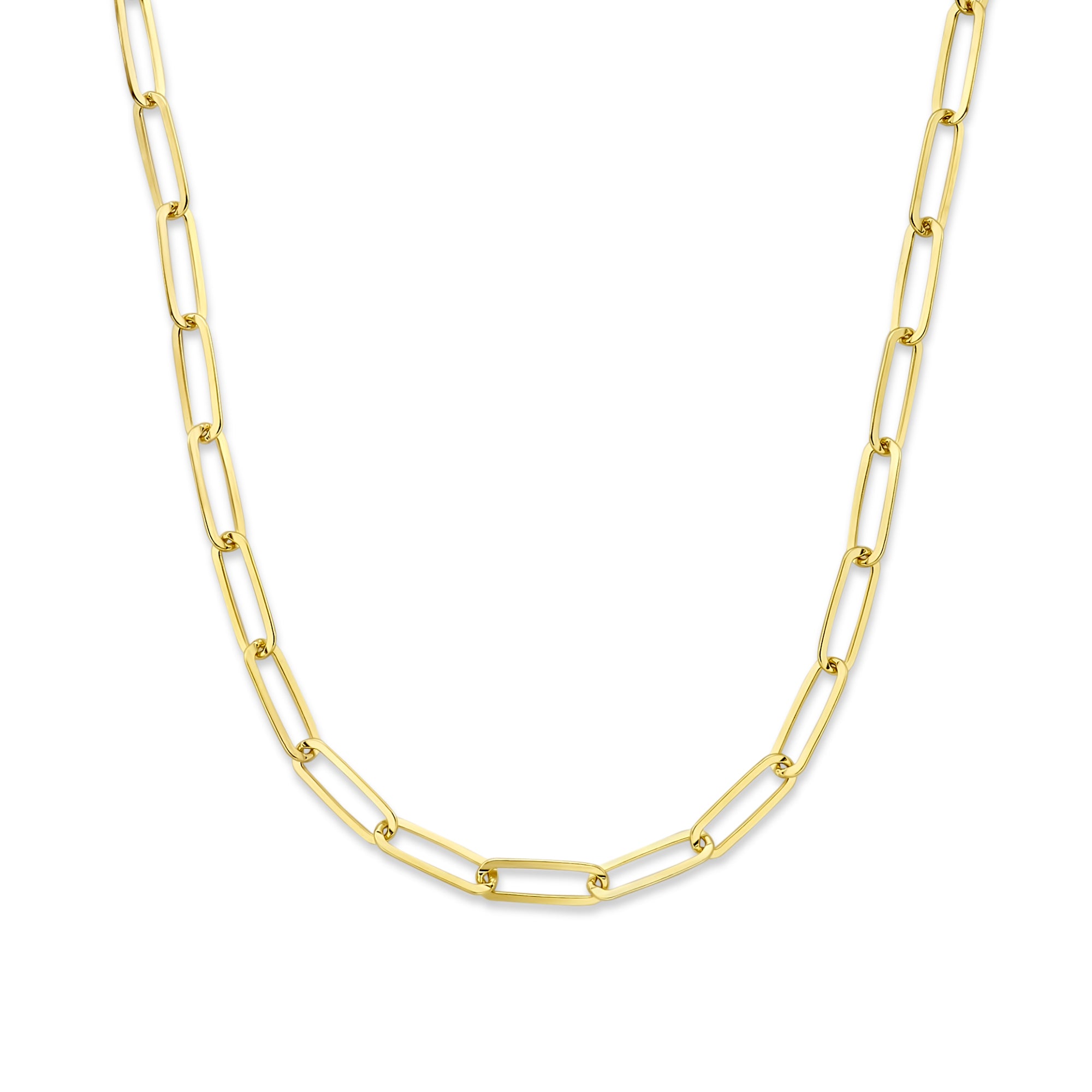 Parte Di Me Bibbiena Poppi Felice 925 Sterling Silver Gold Plated Schakel Necklace PDM34092