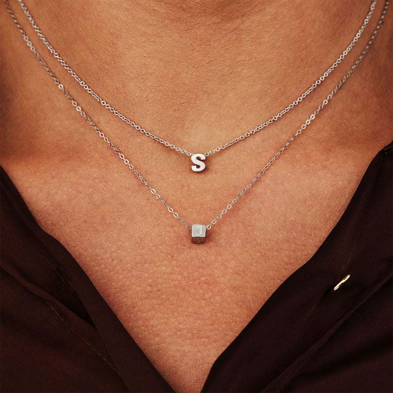 Selected Jewels Julie Chloé 925 sterling zilveren initial ketting SJ1010101-A-zoom-