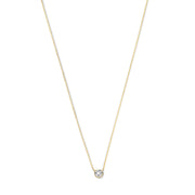 Violet Hamden Venus 925 Sterling Zilveren Gold Plated Ketting met Geboortesteen VH340010-MAR