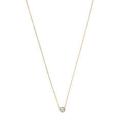 Violet Hamden Venus 925 Sterling Silver Gold-coloured Necklace with Birthstone VH340010-MAR