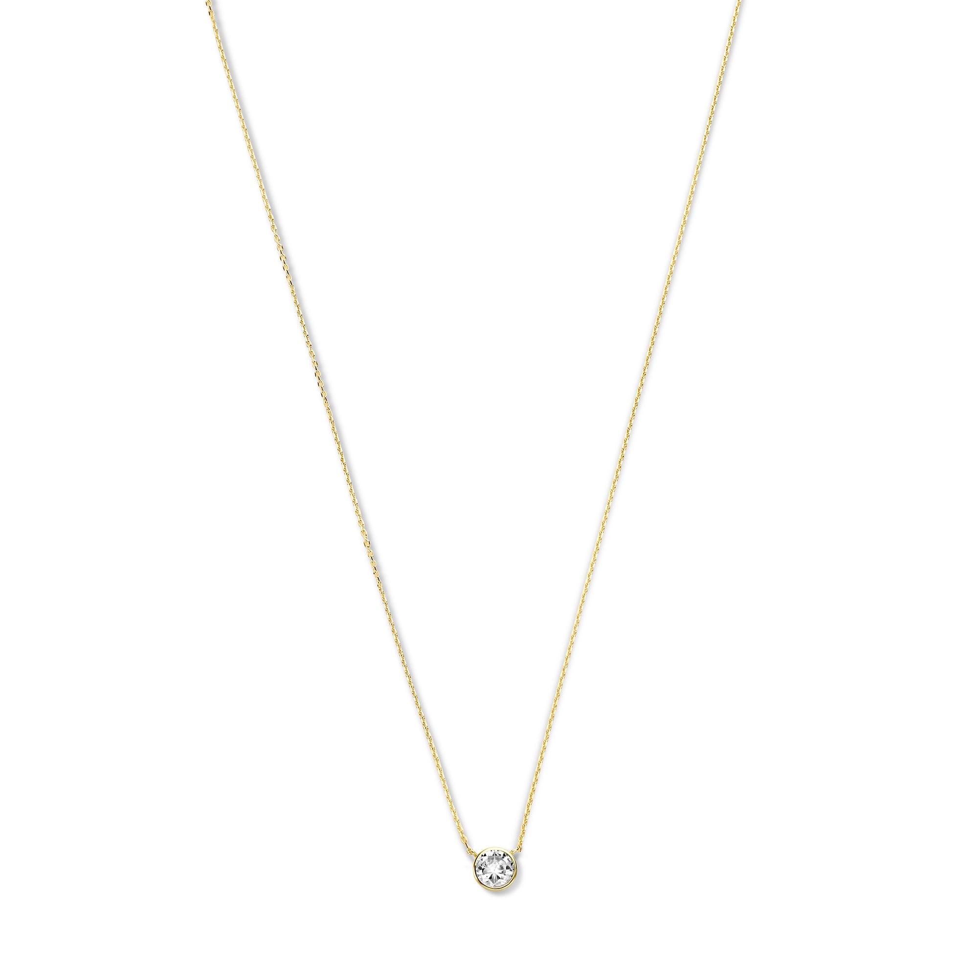 Violet Hamden Venus 925 Sterling Silver Gold-coloured Necklace with Birthstone VH340010-MAR