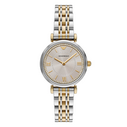 Emporio Armani Silver and Gold Women's Watch AR11702