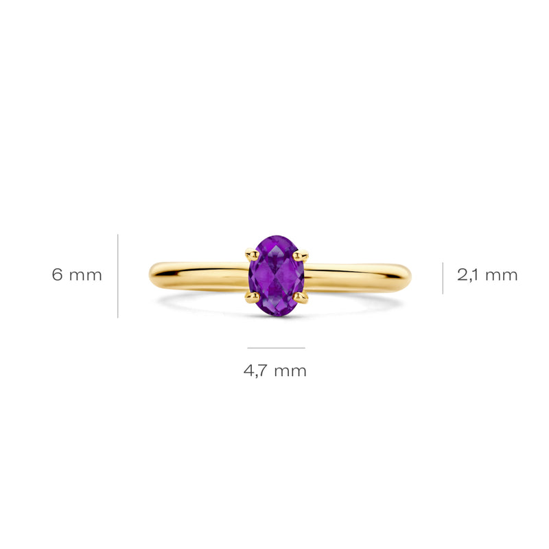 Blush 14 Karaat Gouden Ring 1242YAM/58-zoom-